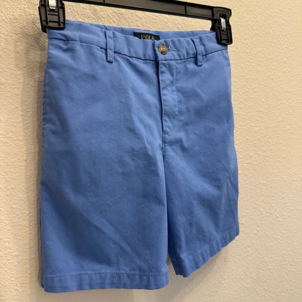 Polo Ralph Lauren Boys Blue Chino Shorts Size 7 | Classic Preppy Uniform Summer